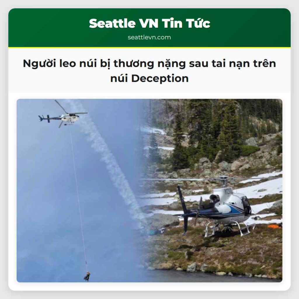 Người leo núi bị thương nặng sau tai nạn trên núi