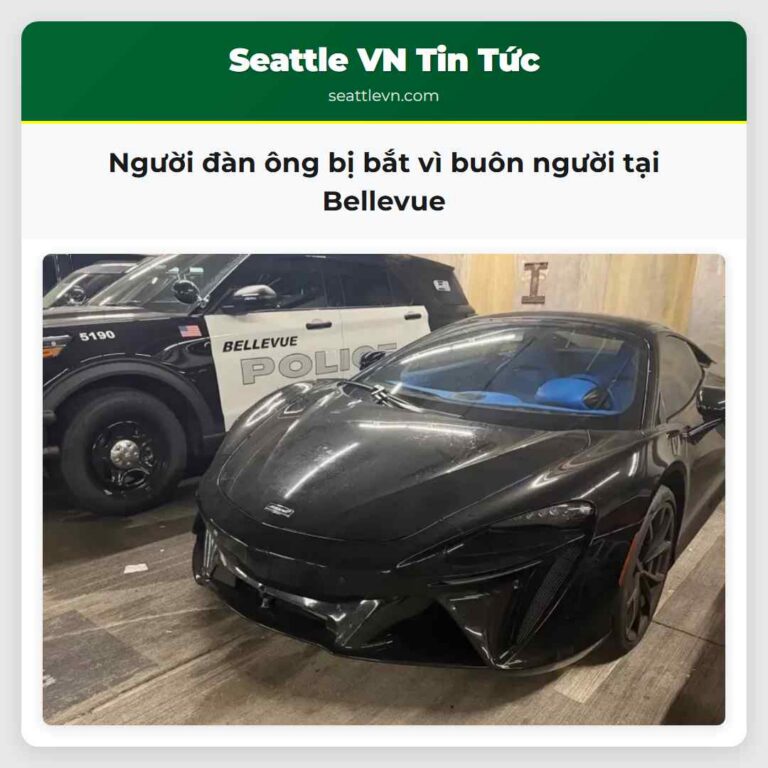 Người đàn ông bị bắt vì buôn người tại Bellevue