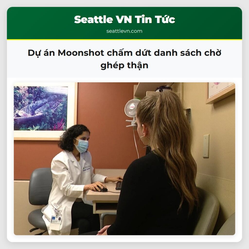 Dự án Moonshot chấm dứt danh sách chờ ghép thận