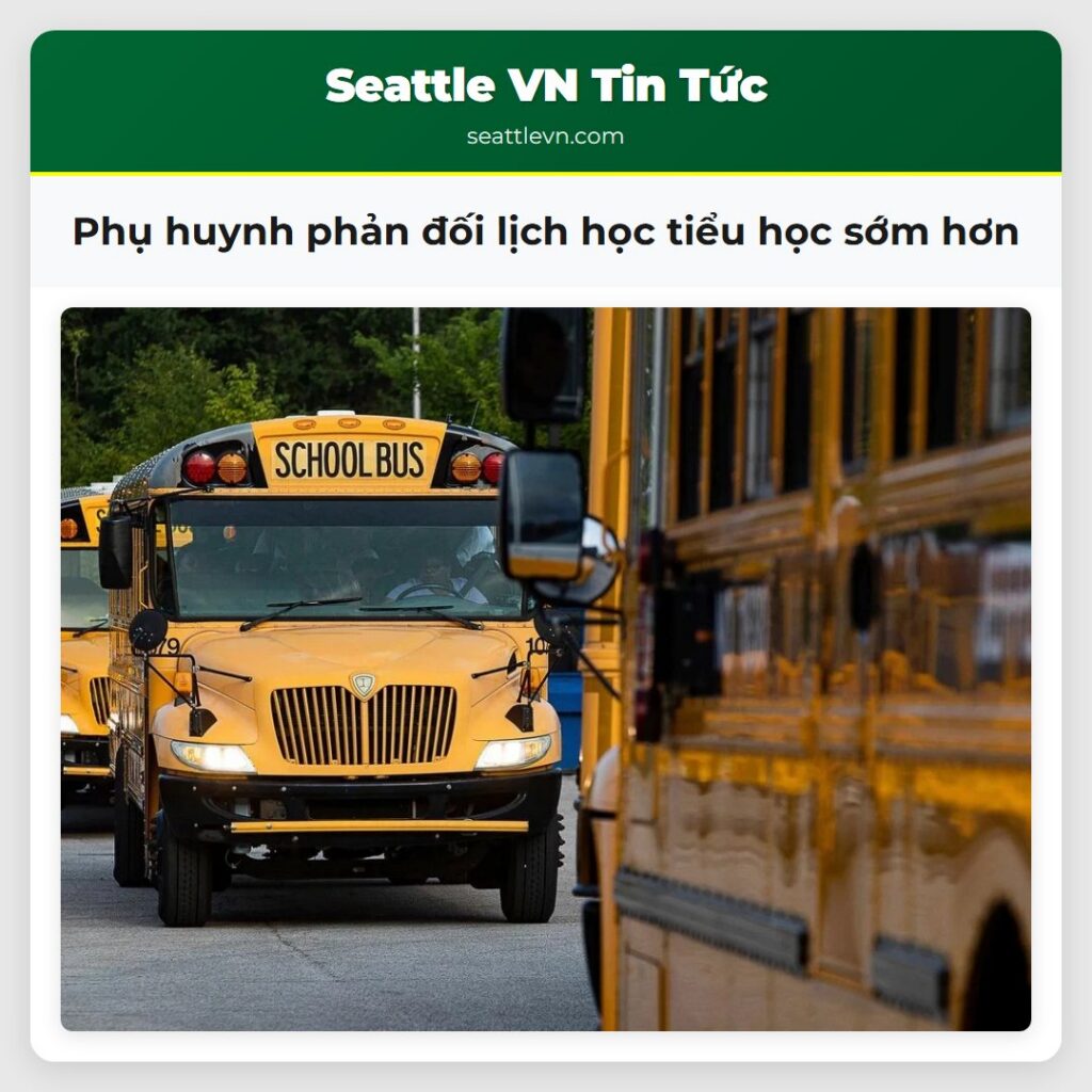 Phụ huynh phản đối lịch học tiểu học sớm hơn