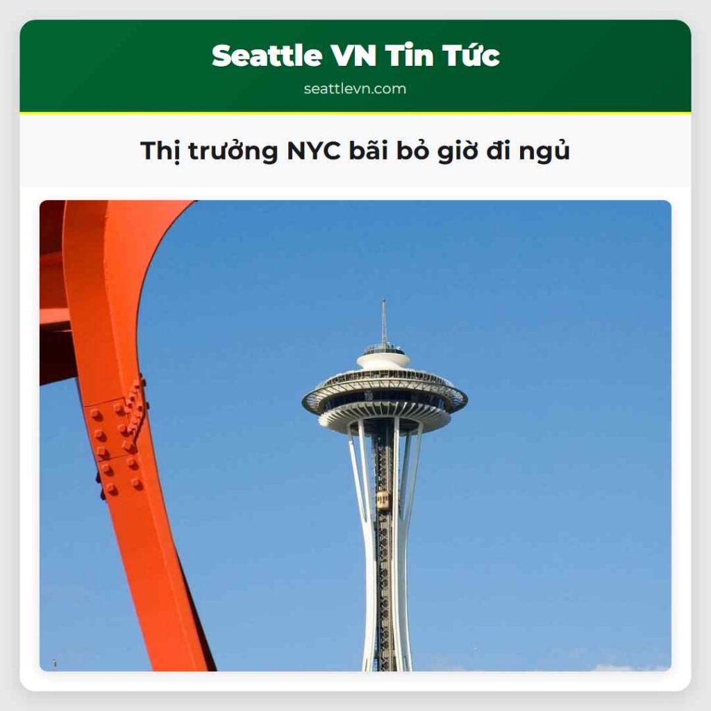Thị trưởng NYC bãi bỏ giờ đi ngủ