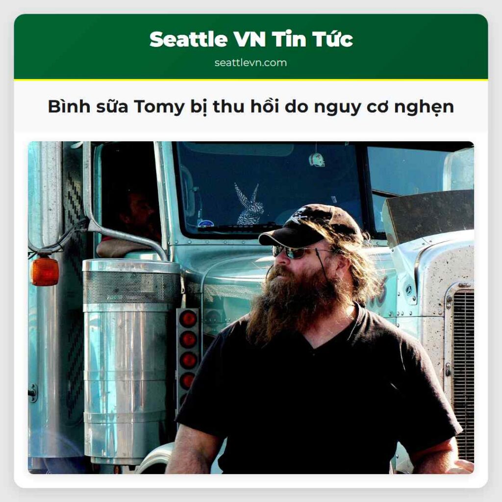 Bình sữa Tomy bị thu hồi do nguy cơ nghẹn