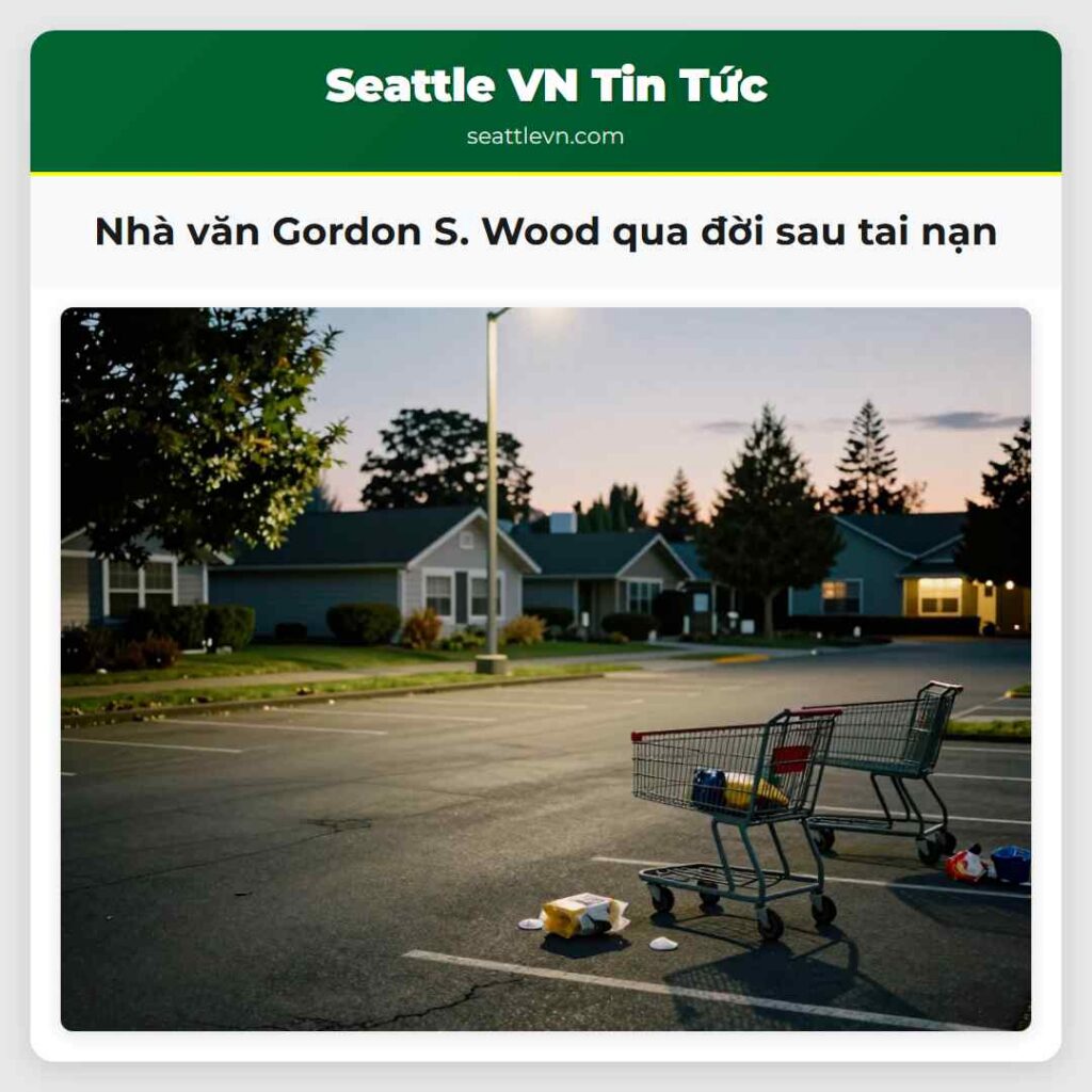 Nhà văn Gordon S. Wood qua đời sau tai nạn
