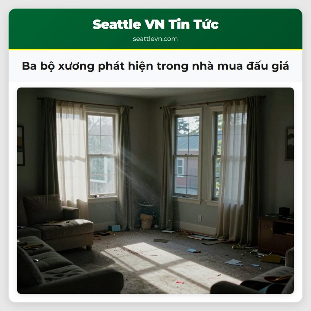 Ba bộ xương phát hiện trong nhà mua đấu giá