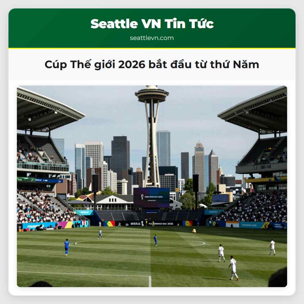 Cúp Thế giới 2026 bắt đầu từ thứ Năm
