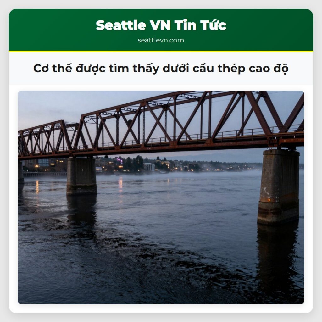 Cơ thể được tìm thấy dưới cầu thép cao độ