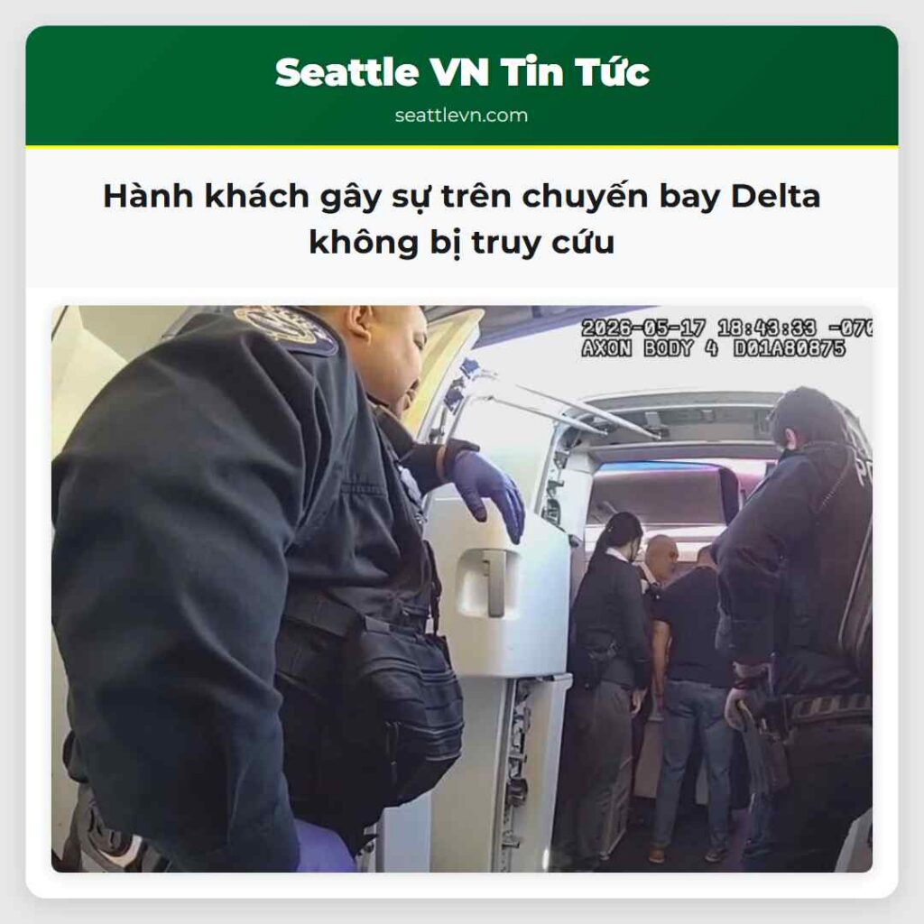 Hành khách gây sự trên chuyến bay Delta không bị