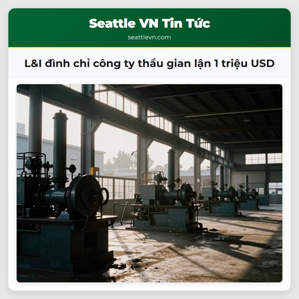 L&I đình chỉ công ty thầu gian lận 1 triệu USD