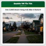 Hơn 3.000 khách hàng mất điện ở Ballard