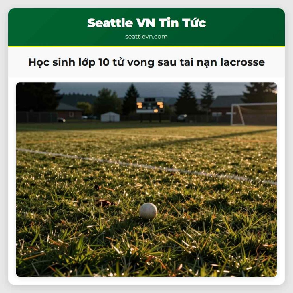Học sinh lớp 10 tử vong sau tai nạn lacrosse