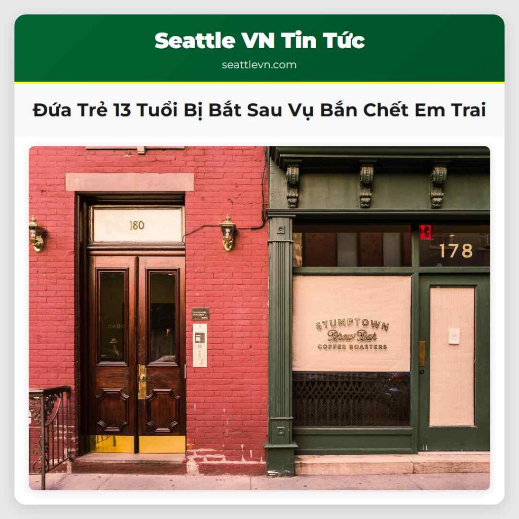 Đứa Trẻ 13 Tuổi Bị Bắt Sau Vụ Bắn Chết Em Trai