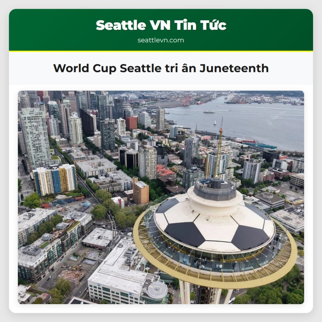World Cup Seattle tri ân Juneteenth