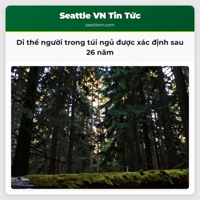 Di thể người trong túi ngủ được xác định sau 26 năm