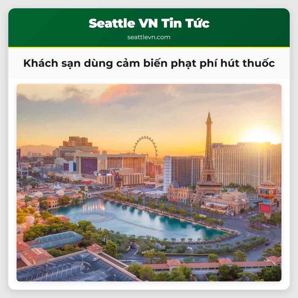 Khách sạn dùng cảm biến phạt phí hút thuốc