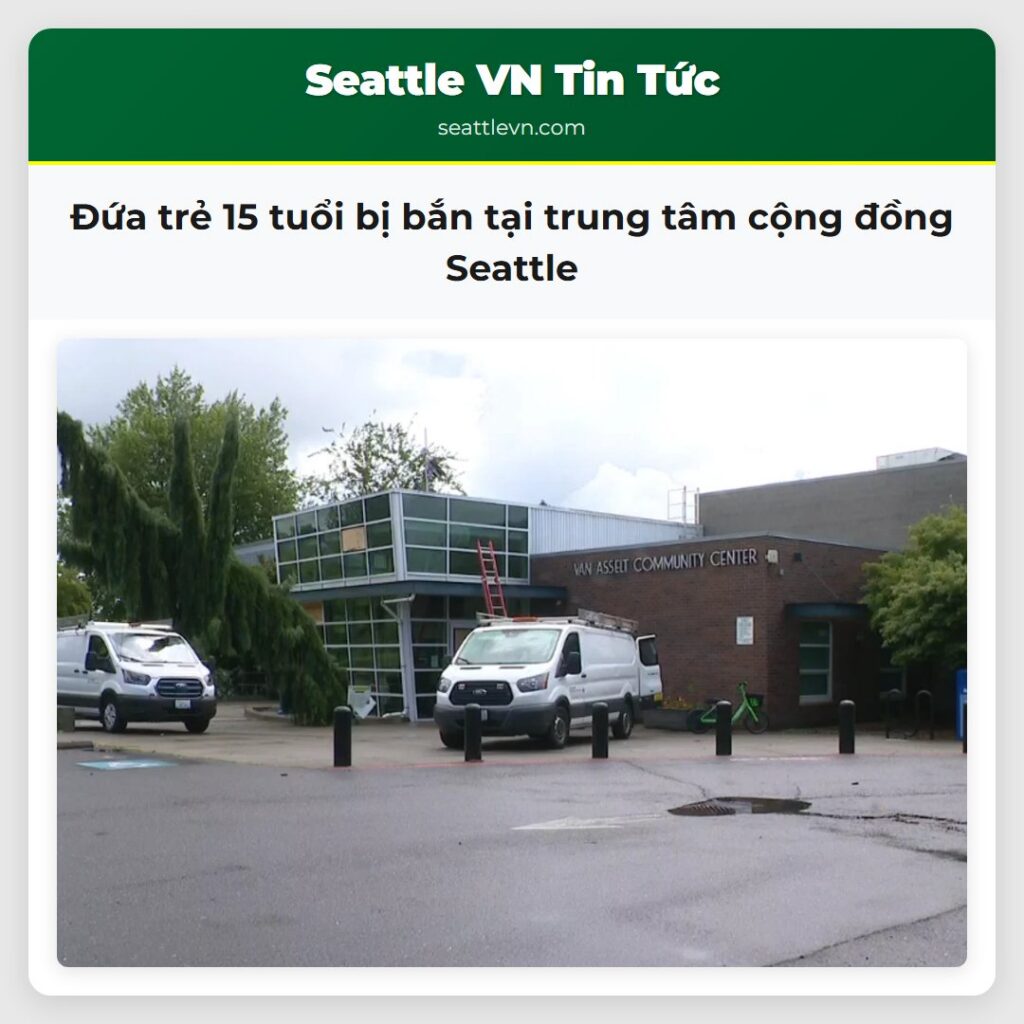 Đứa trẻ 15 tuổi bị bắn tại trung tâm cộng đồng