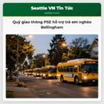 Quỹ giao thông PSE hỗ trợ trẻ em nghèo Bellingham