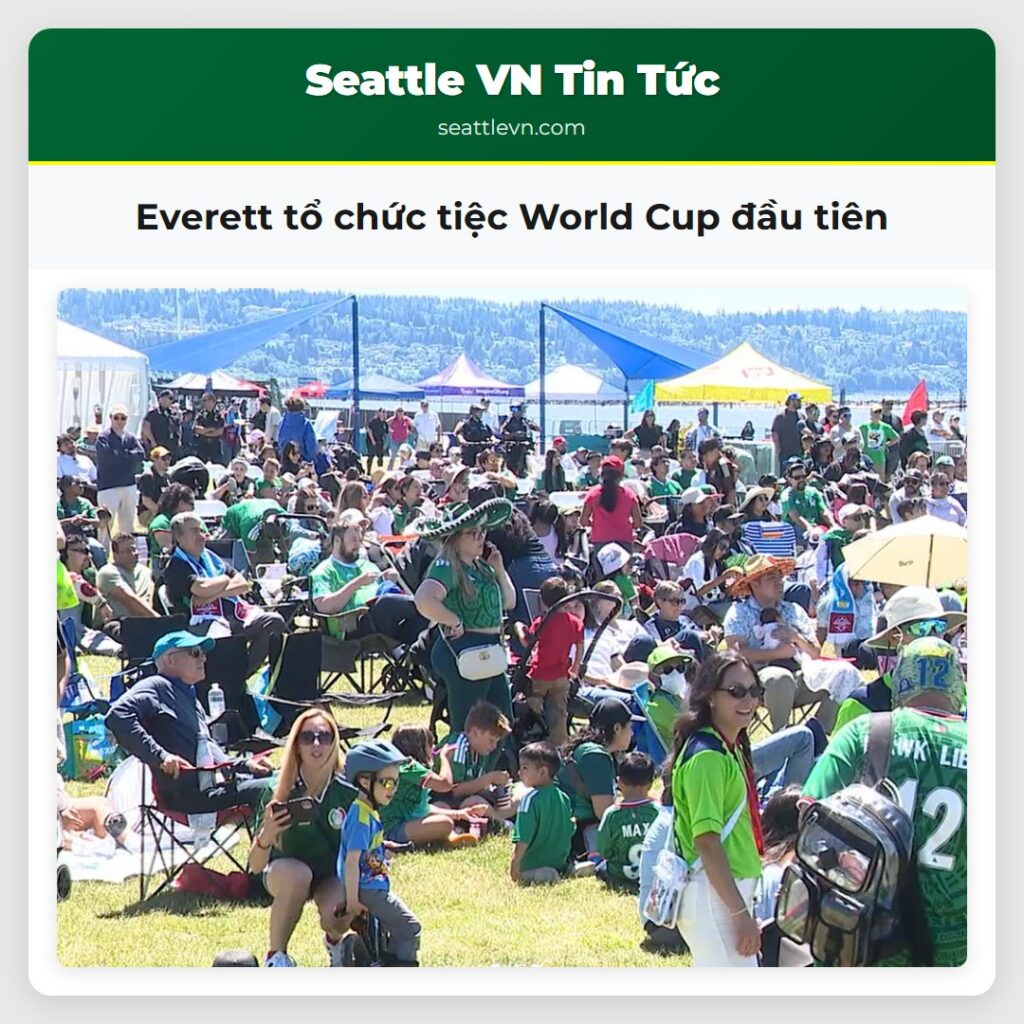 Everett tổ chức tiệc World Cup đầu tiên