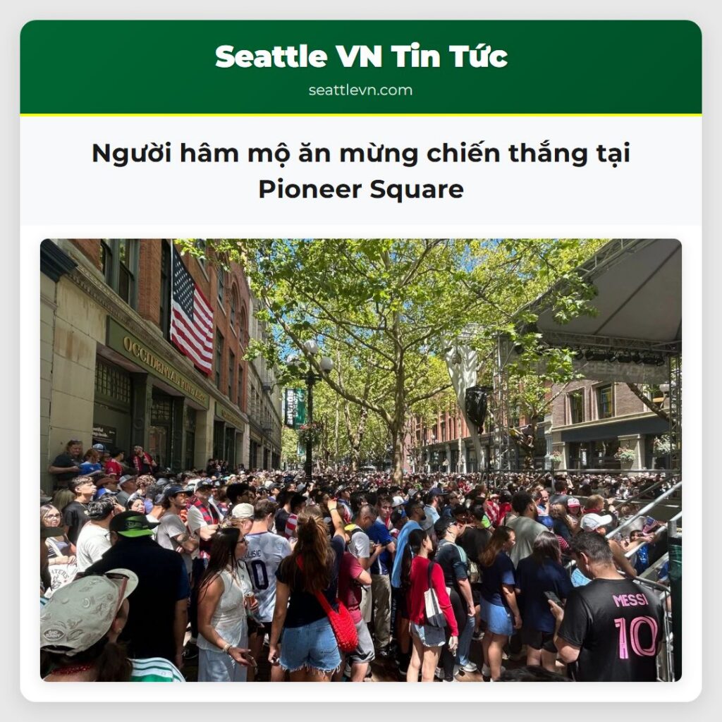Người hâm mộ ăn mừng chiến thắng tại Pioneer