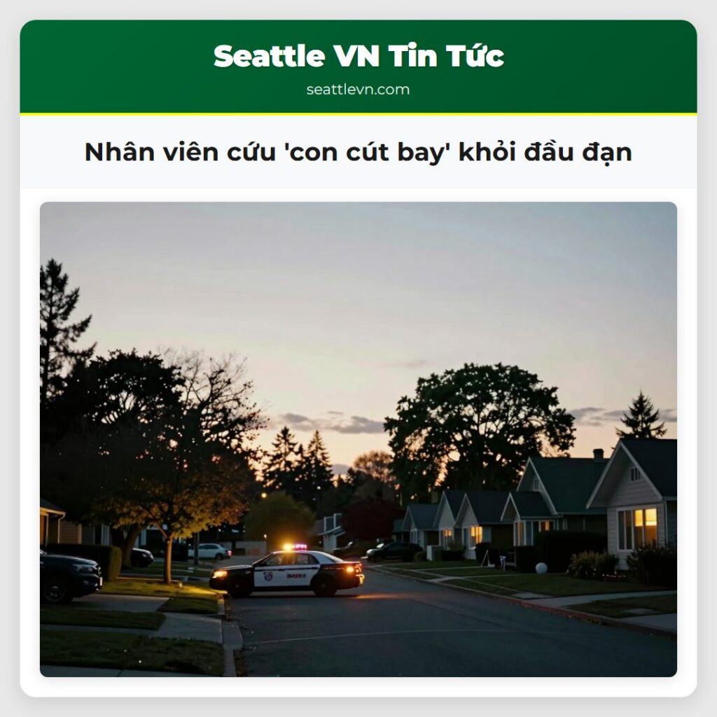 Nhân viên cứu 'con cút bay' khỏi đầu đạn
