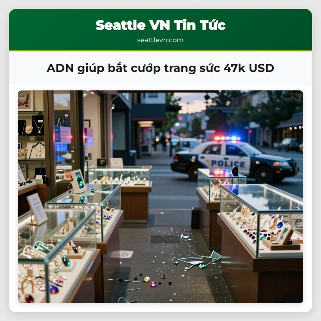 ADN giúp bắt cướp trang sức 47k USD
