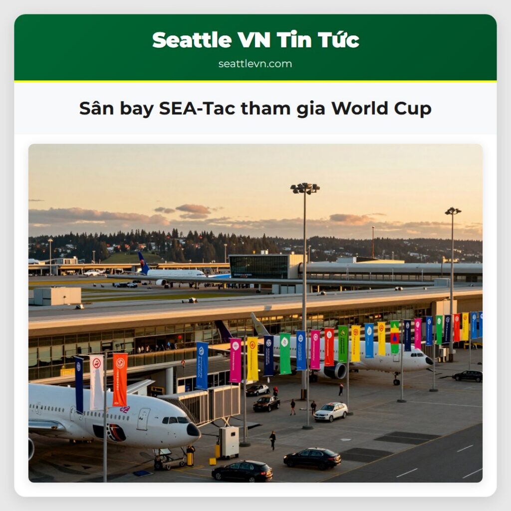 Sân bay SEA-Tac tham gia World Cup