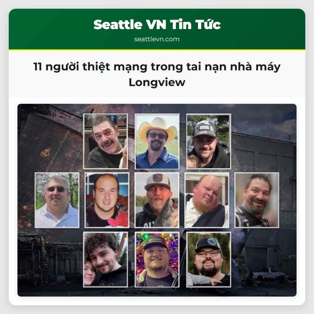 11 người thiệt mạng trong tai nạn nhà máy Longview