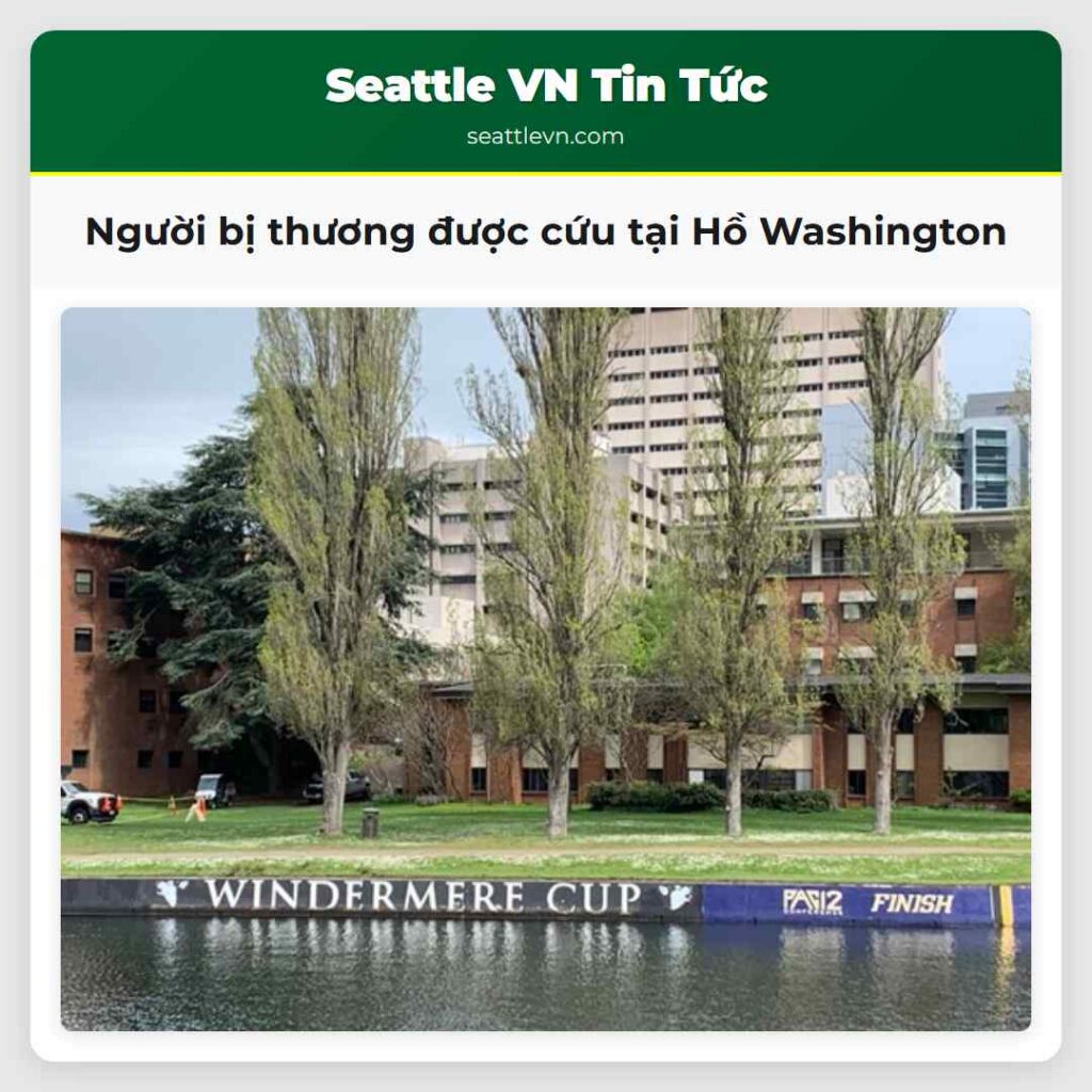 Người bị thương được cứu tại Hồ Washington