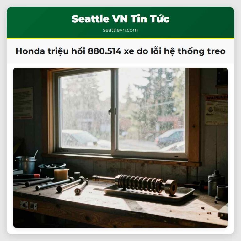 Honda triệu hồi 880.514 xe do lỗi hệ thống treo