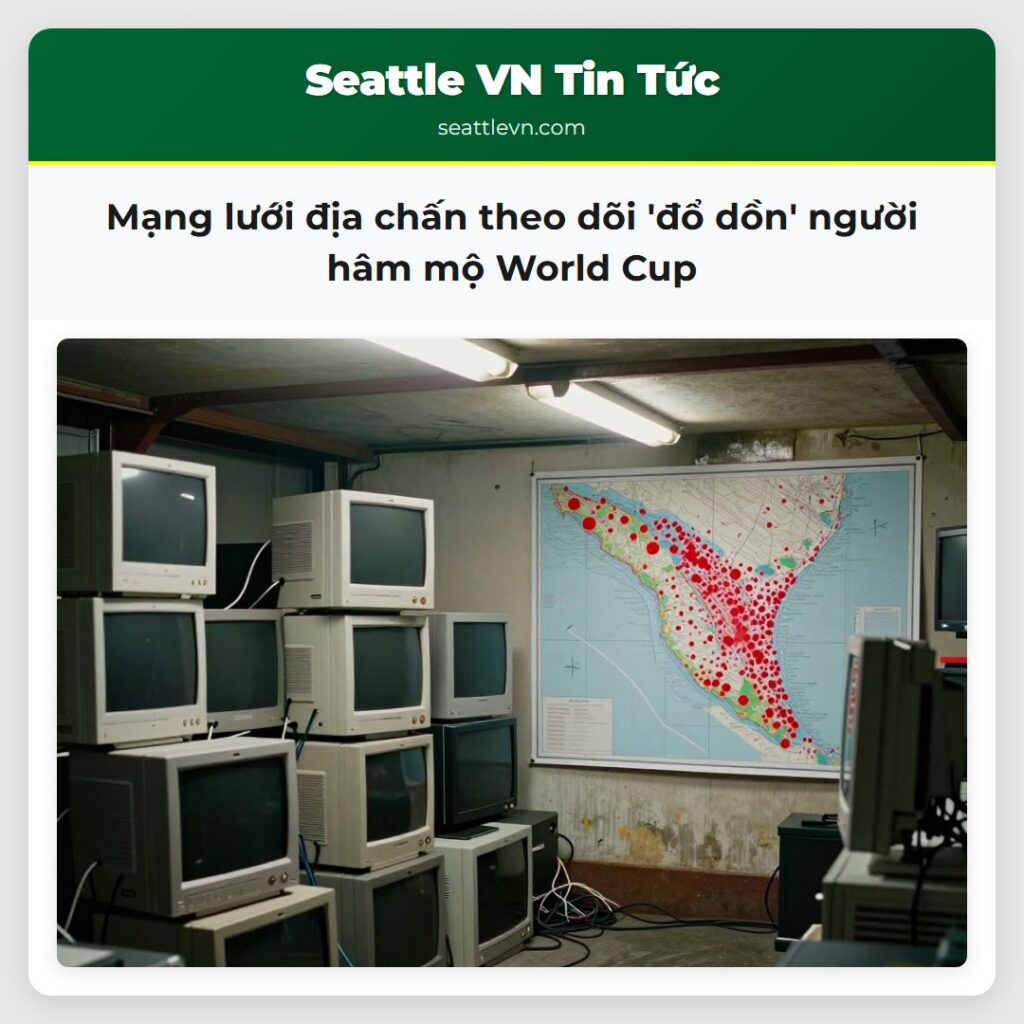 Mạng lưới địa chấn theo dõi 'đổ dồn' người hâm mộ