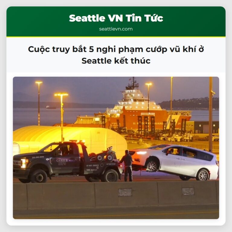 Cuộc truy bắt 5 nghi phạm cướp vũ khí ở Seattle kết thúc