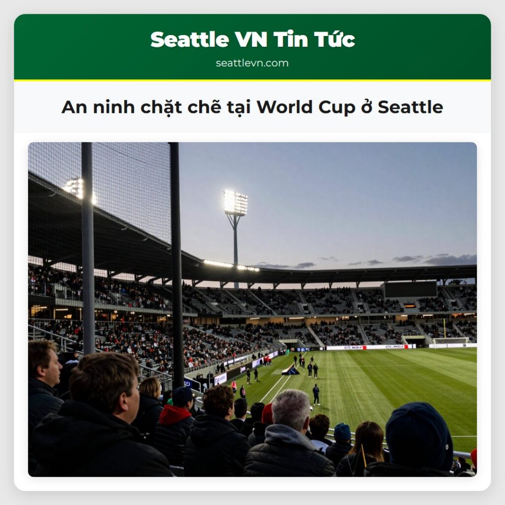 An ninh chặt chẽ tại World Cup ở Seattle