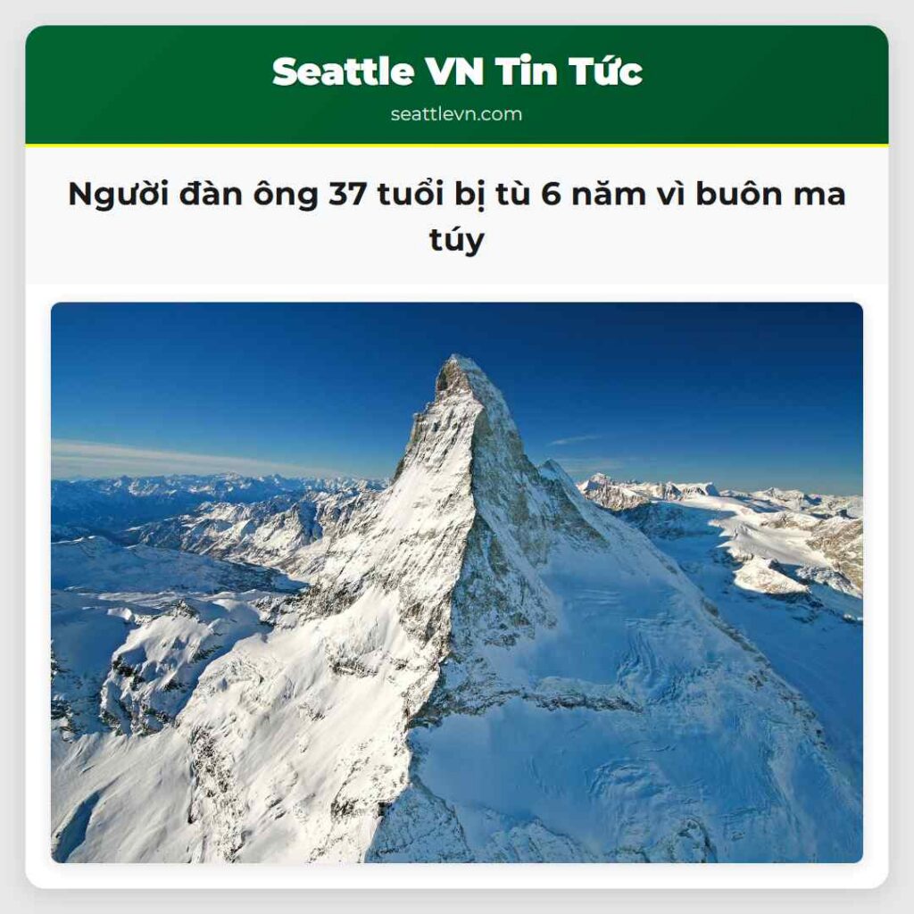 Người đàn ông 37 tuổi bị tù 6 năm vì buôn ma túy