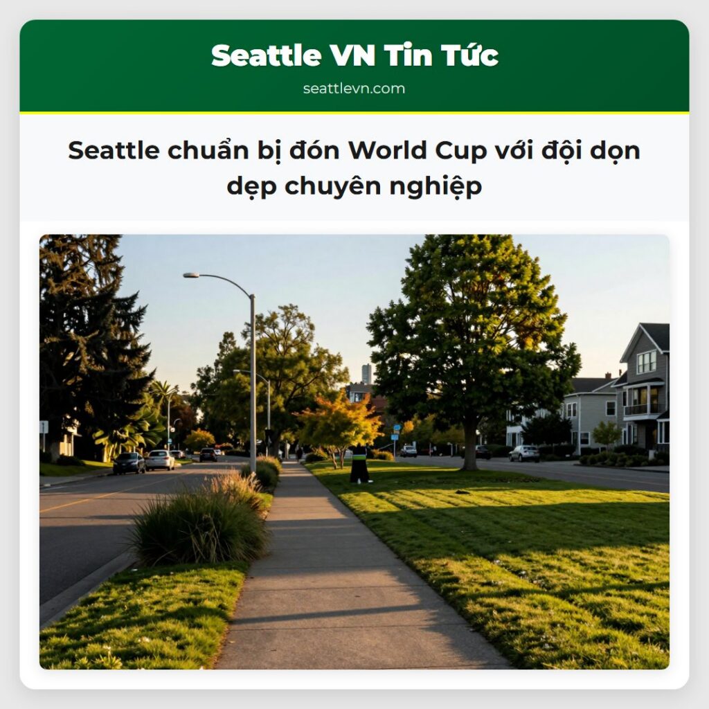 Seattle chuẩn bị đón World Cup với đội dọn dẹp