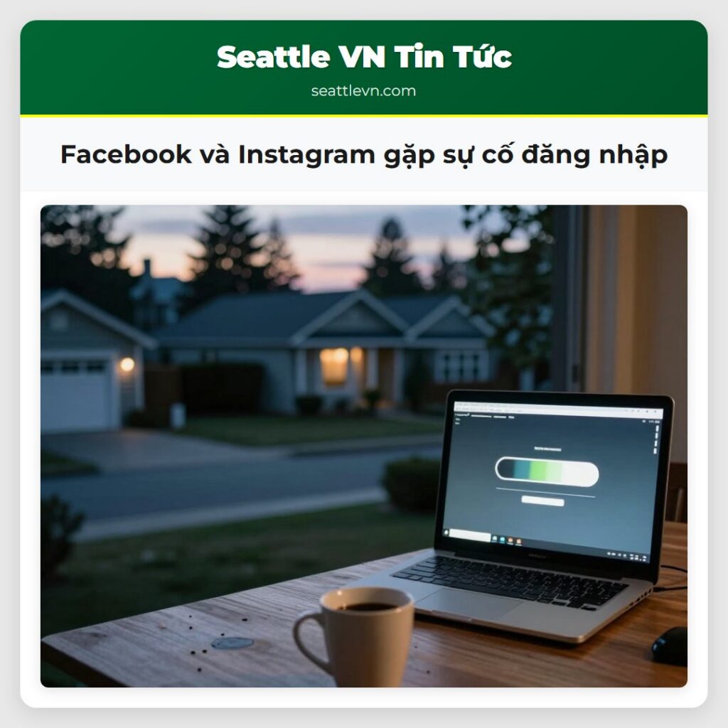 Facebook và Instagram gặp sự cố đăng nhập