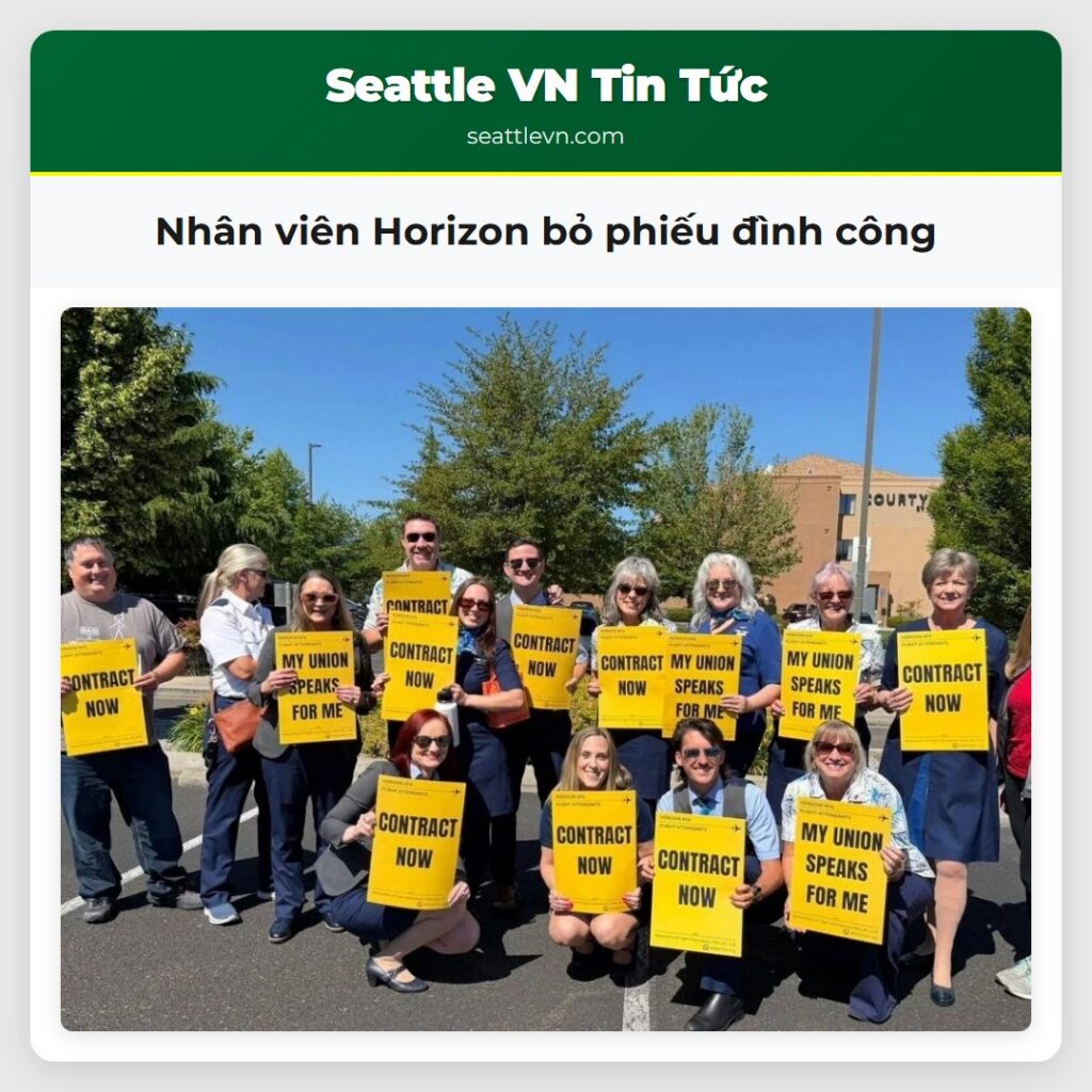 Nhân viên Horizon bỏ phiếu đình công