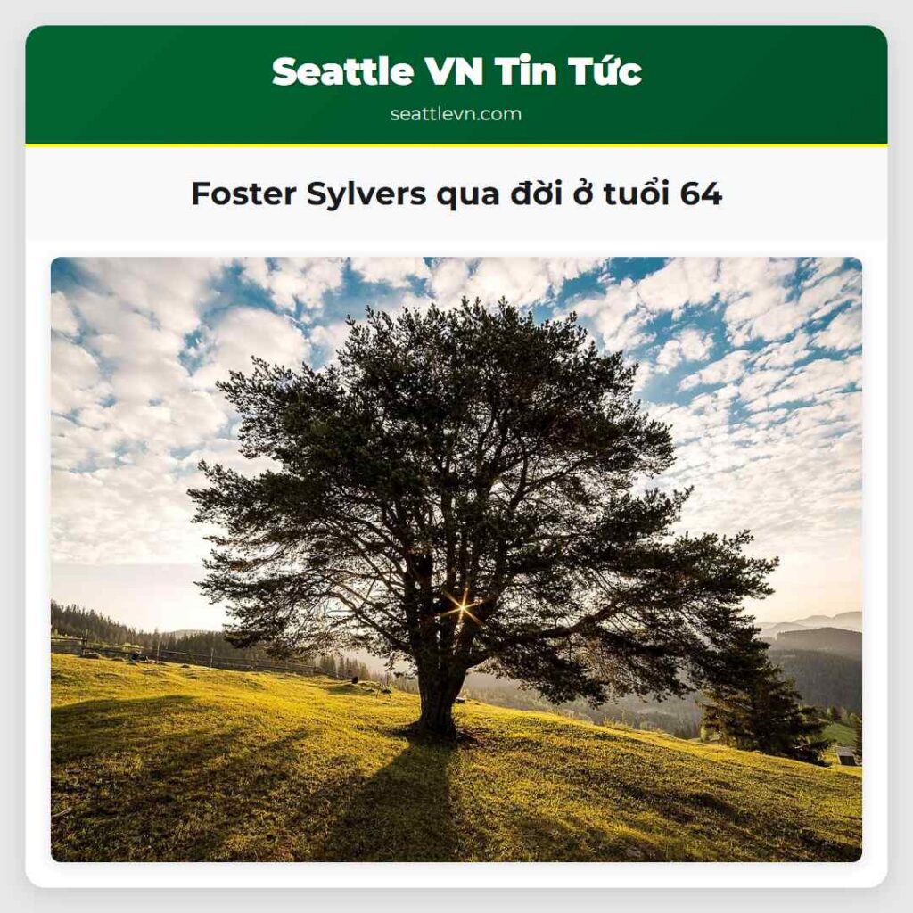 Foster Sylvers qua đời ở tuổi 64