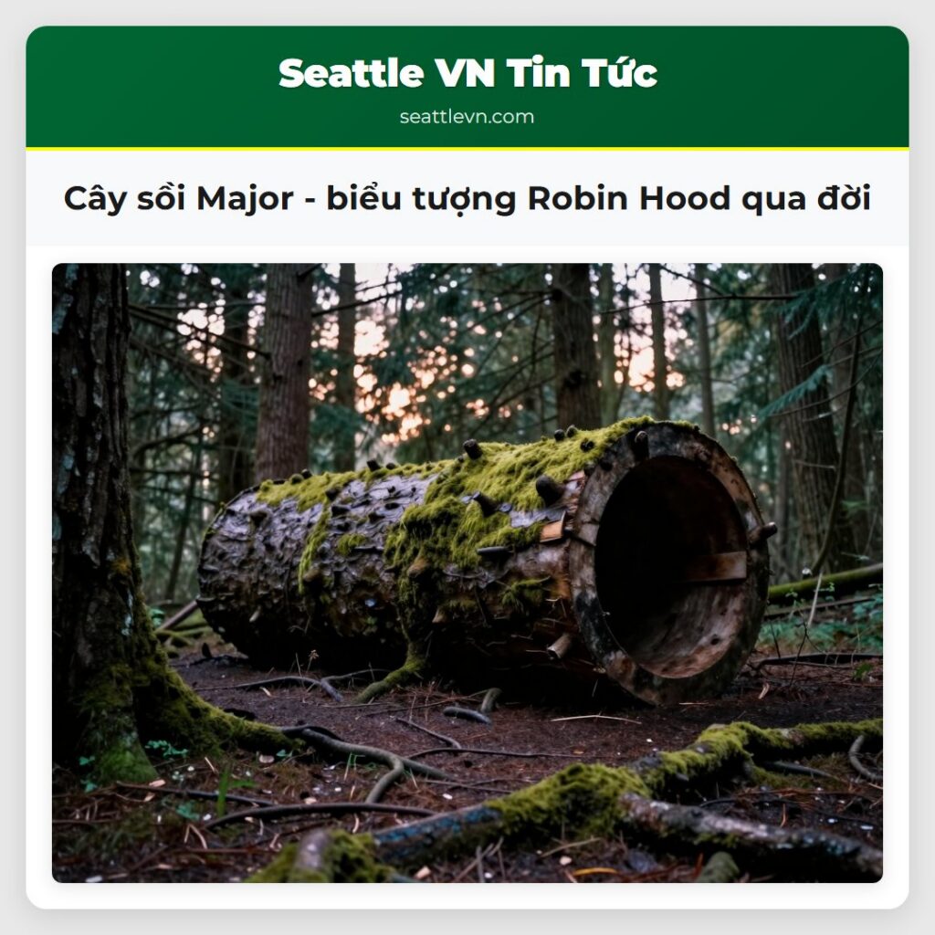 Cây sồi Major - biểu tượng Robin Hood qua đời