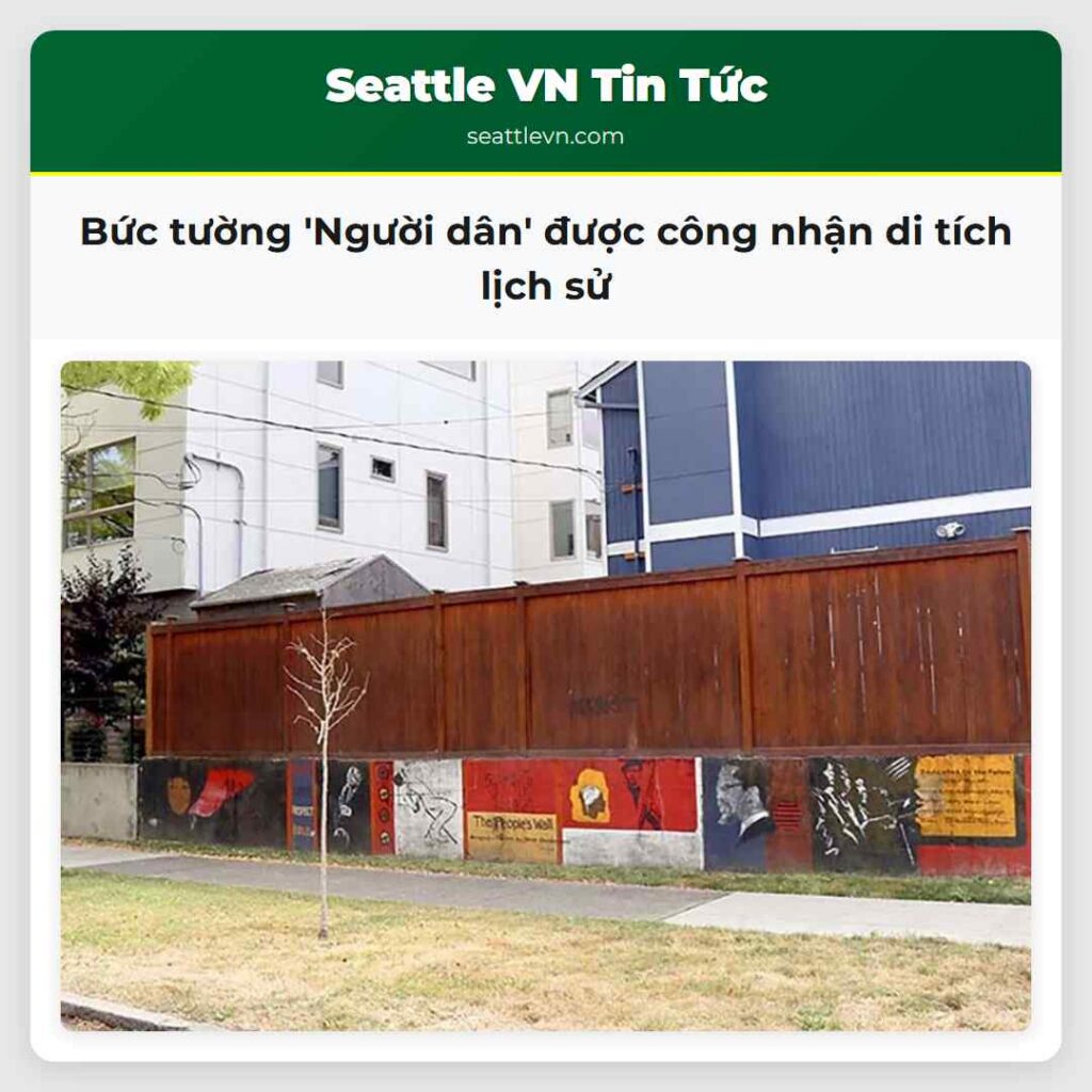 Bức tường 'Người dân' được công nhận di tích lịch