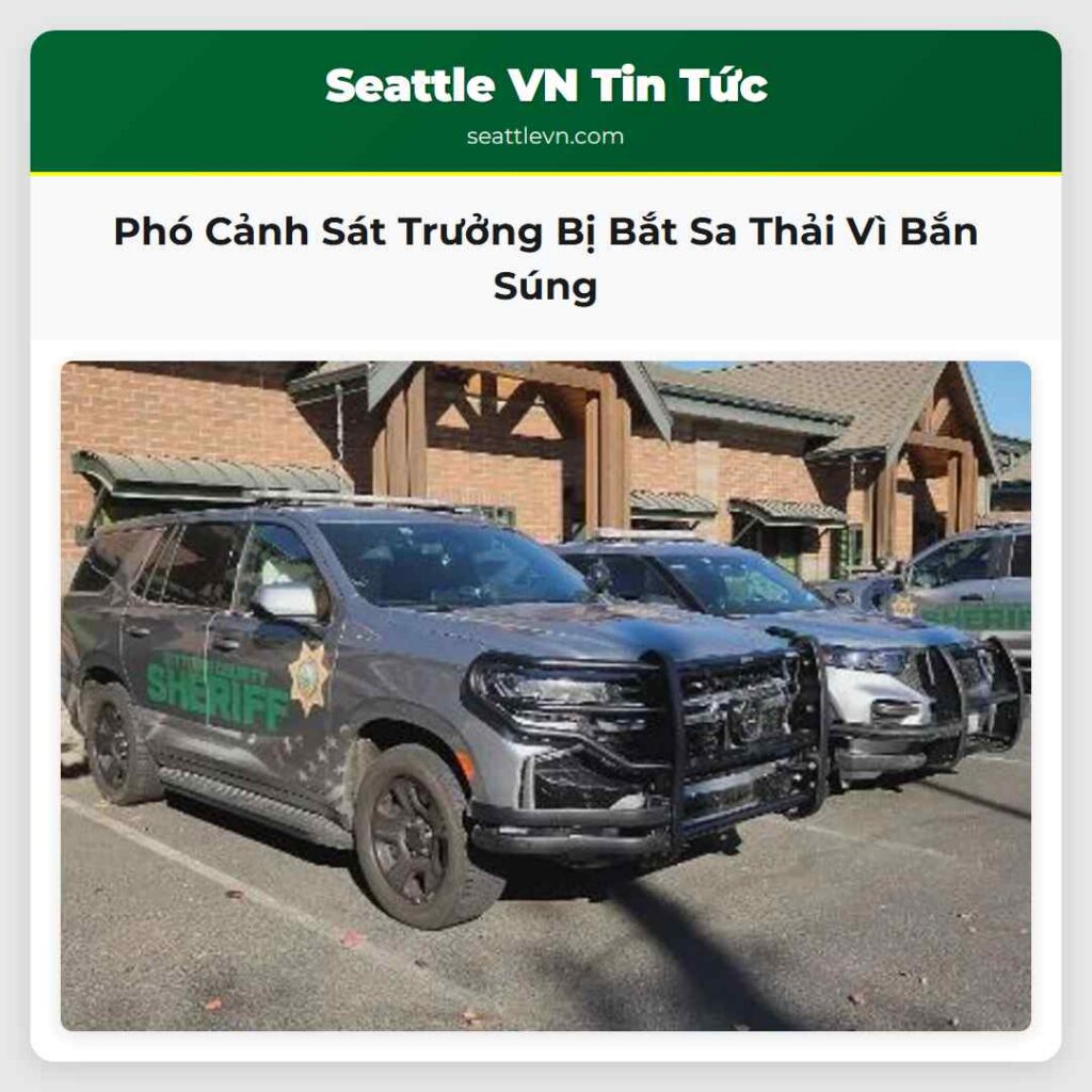 Phó Cảnh Sát Trưởng Bị Bắt Sa Thải Vì Bắn Súng