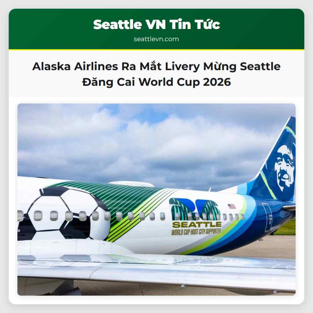 Alaska Airlines Ra Mắt Livery Mừng Seattle Đăng