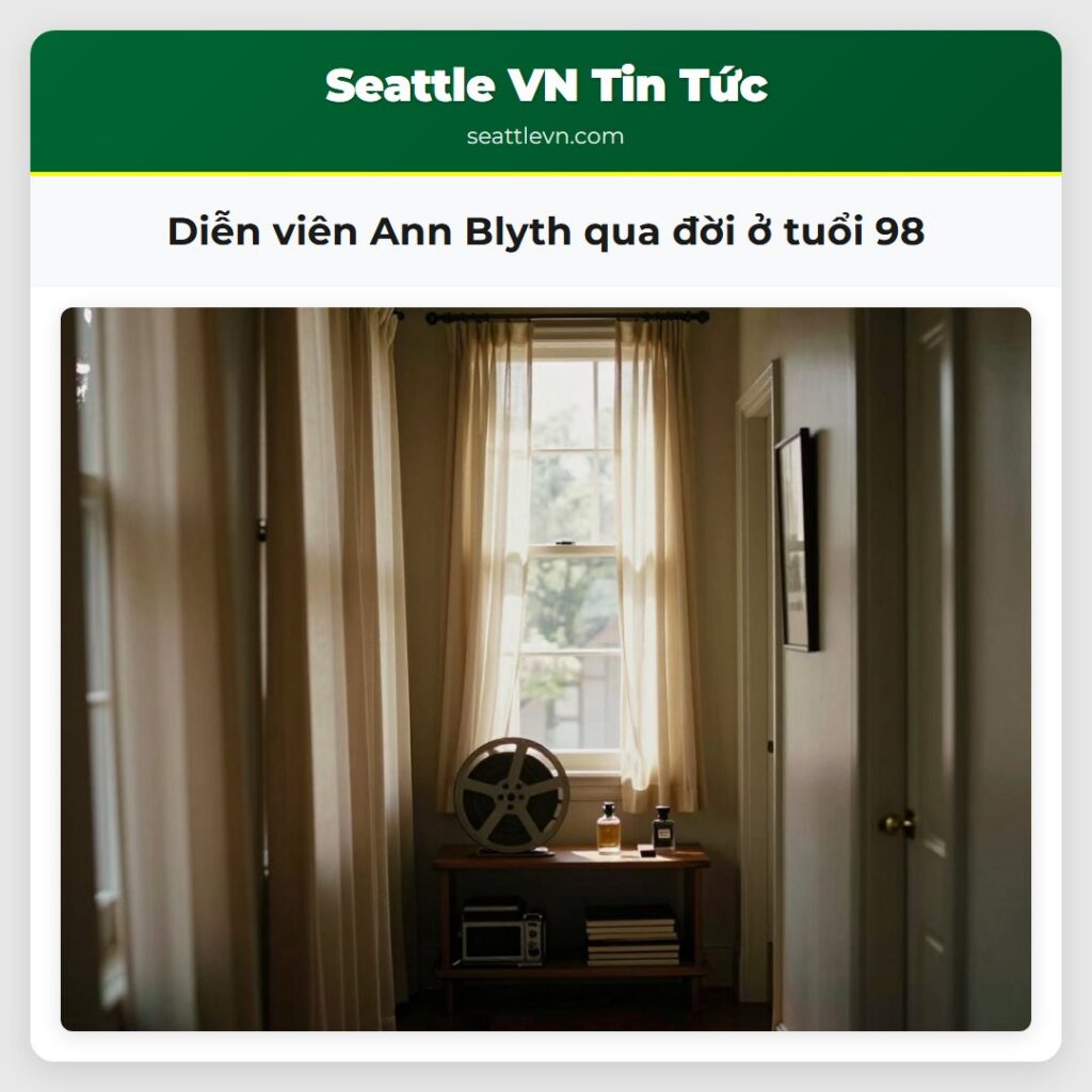 Diễn viên Ann Blyth qua đời ở tuổi 98