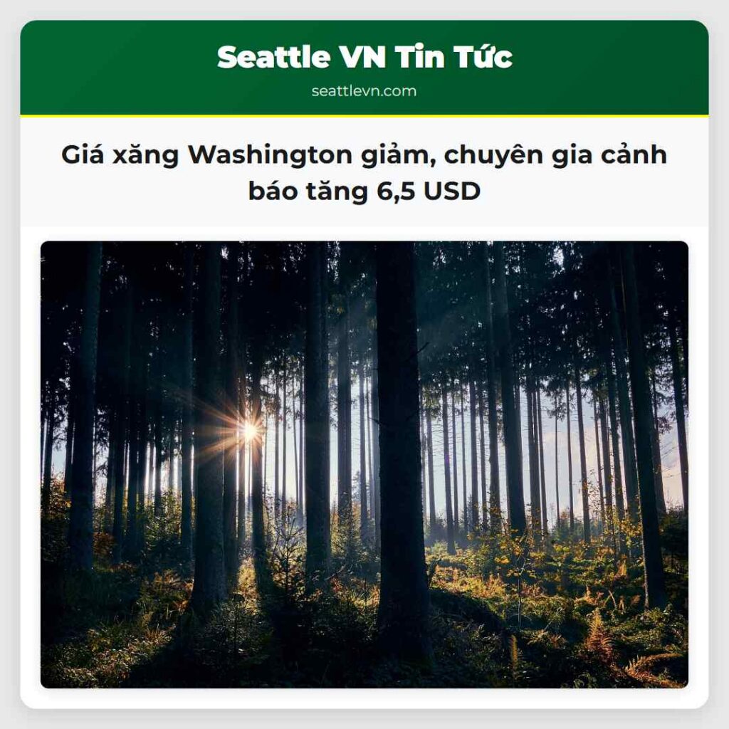 Giá xăng Washington giảm, chuyên gia cảnh báo