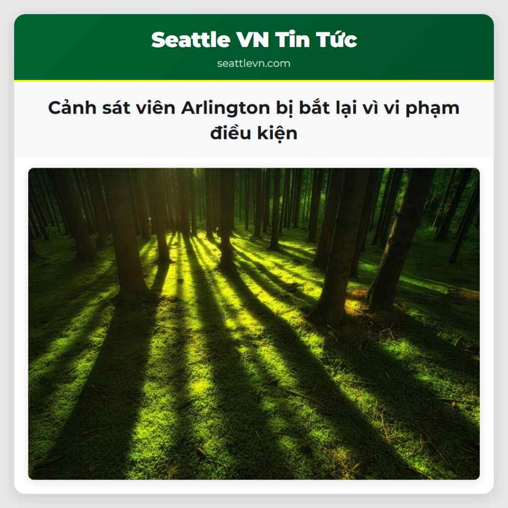 Cảnh sát viên Arlington bị bắt lại vì vi phạm