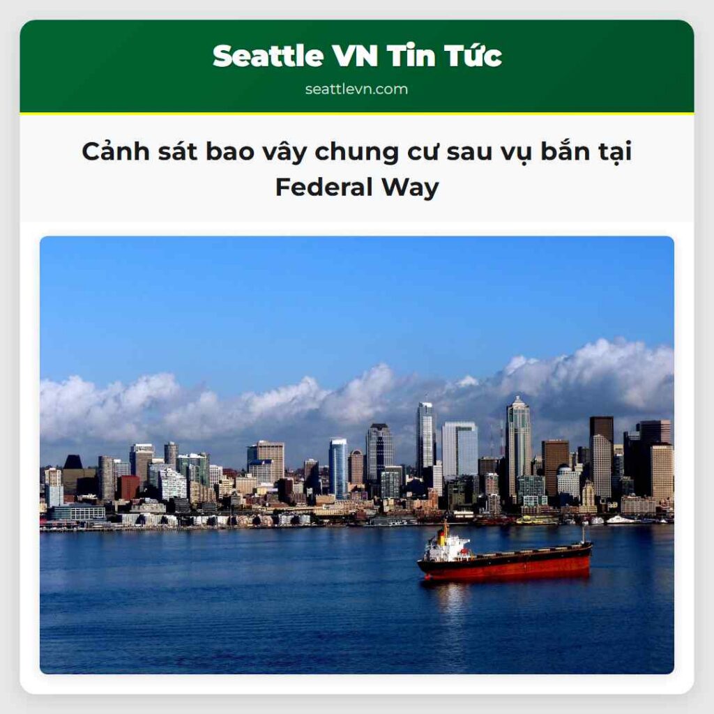 Cảnh sát bao vây chung cư sau vụ bắn tại Federal