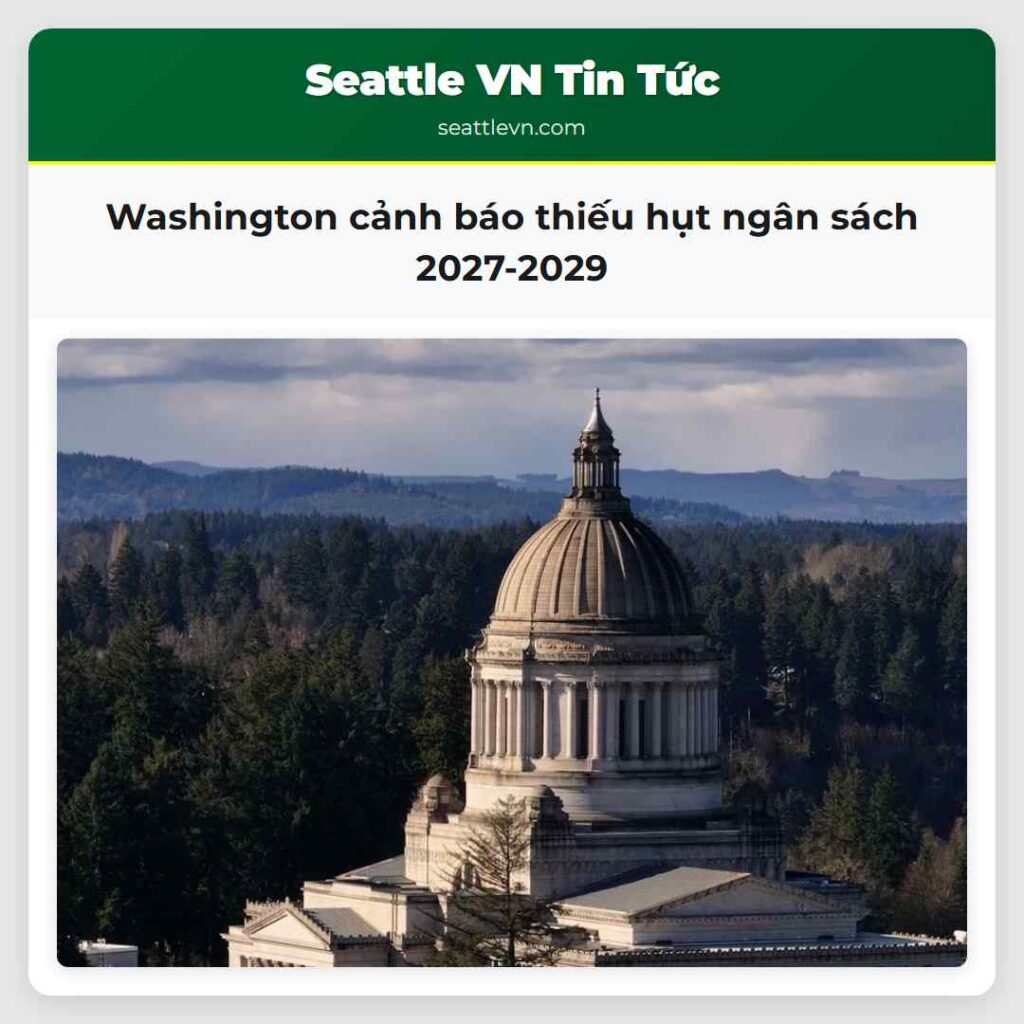 Washington cảnh báo thiếu hụt ngân sách 2027-2029