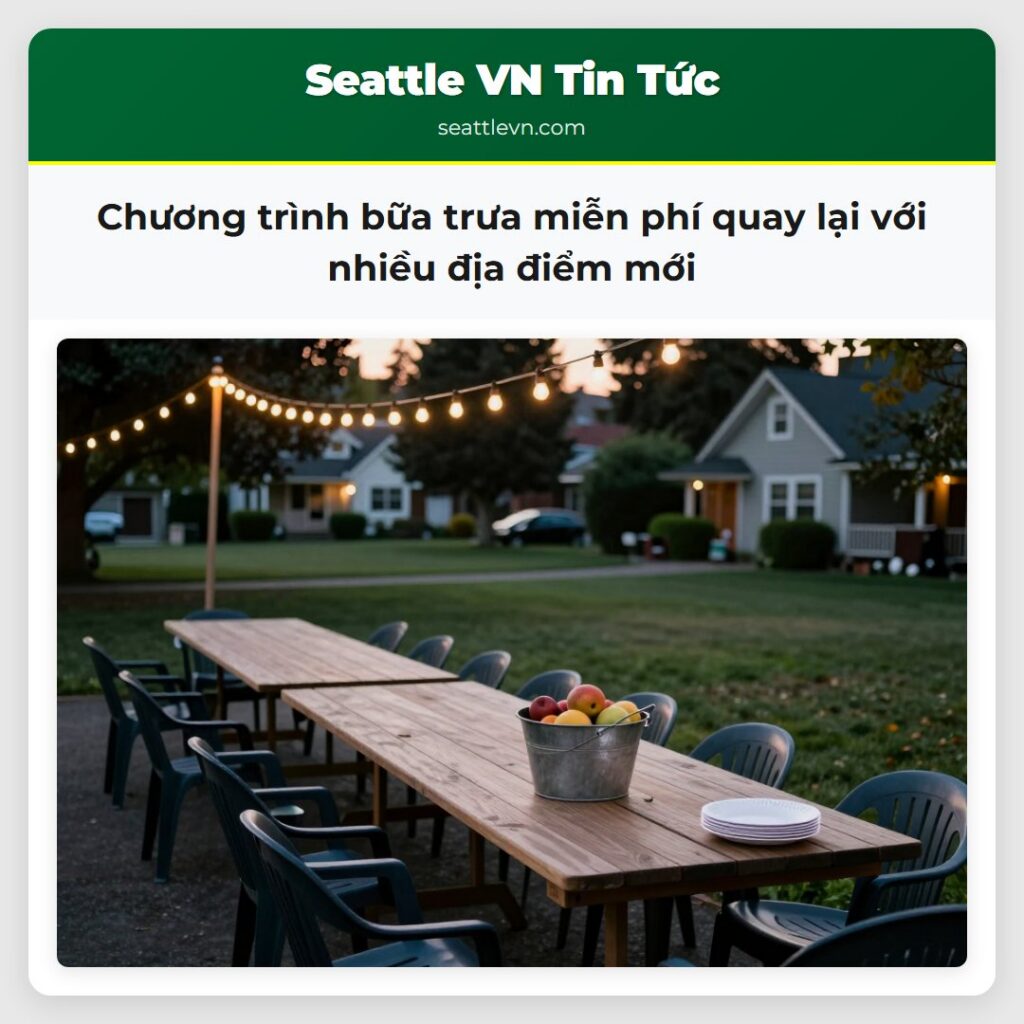 Chương trình bữa trưa miễn phí quay lại với nhiều