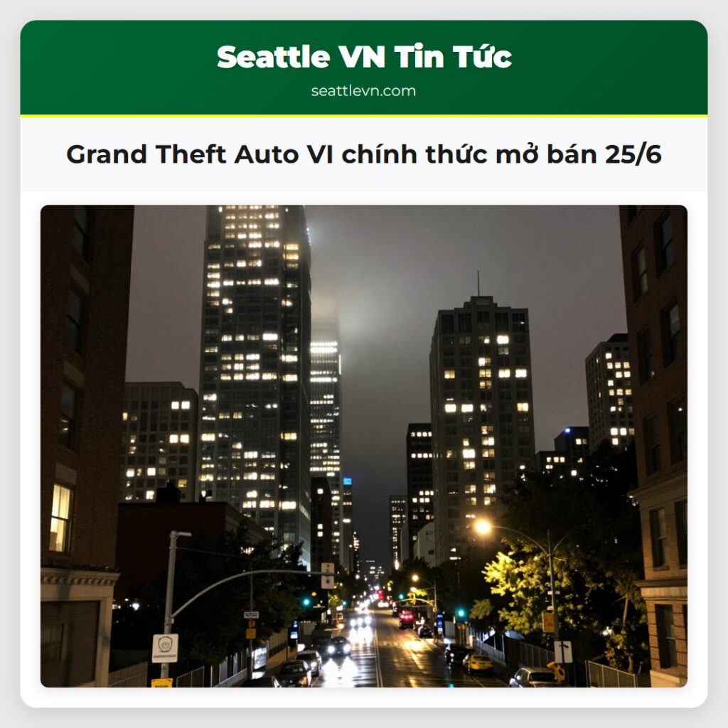 Grand Theft Auto VI chính thức mở bán 25/6