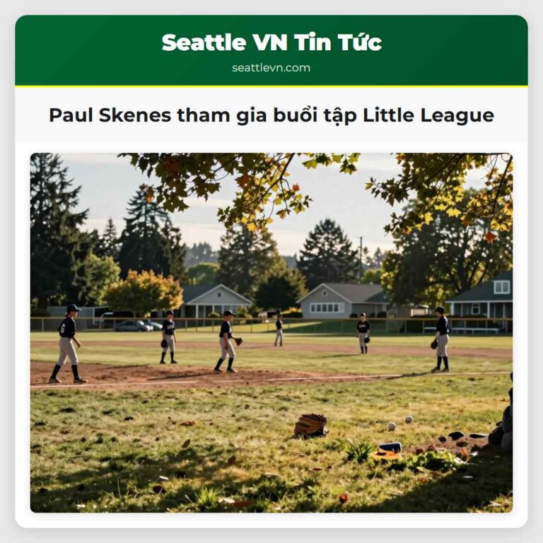 Paul Skenes tham gia buổi tập Little League