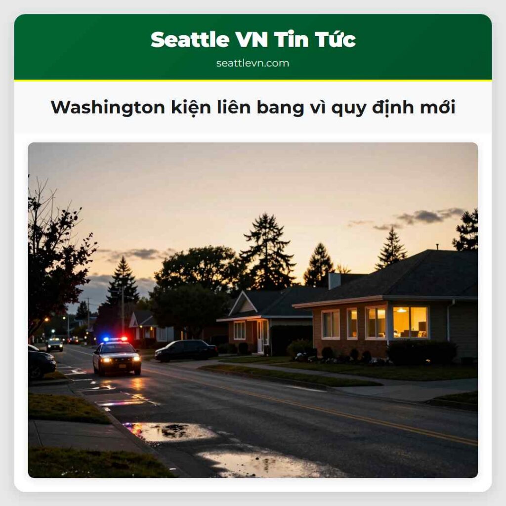 Washington kiện liên bang vì quy định mới