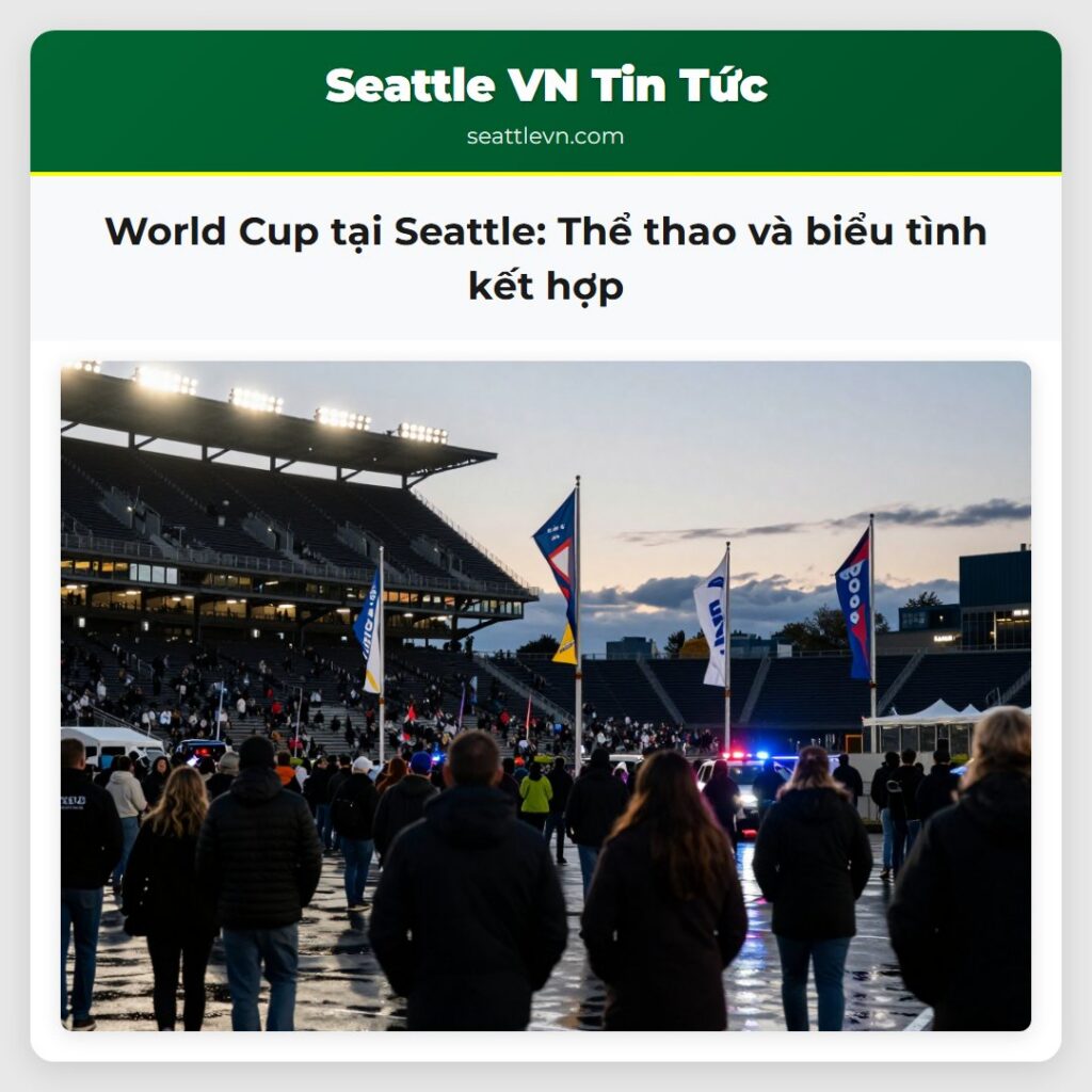 World Cup tại Seattle: Thể thao và biểu tình kết